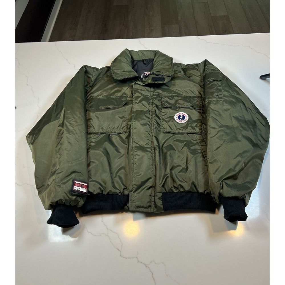Mustang Survival Float Coat Jacket Adult XL MJ6214 Type III PFD Army Green